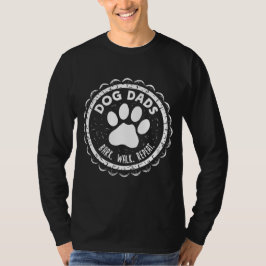Vatertag Abzeichen Hunde Väter T-Shirt