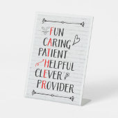 Vatertag akrostisch sockelschild (Vorderseite)