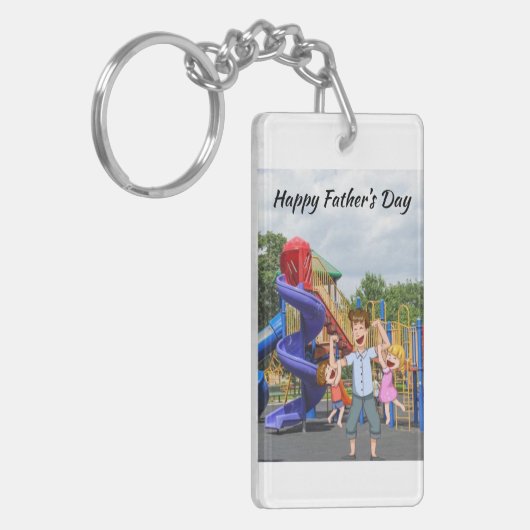 Vatertag Akryllischer Schlüsselanhänger (Vorderseite links)