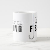 Vatertag, an dem ich eher fischen würde Jumbo-Tasse (Vorderseite)