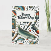 Vatertag Angelkarte Karte (Vorderseite)