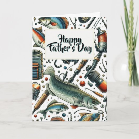 Vatertag Angelkarte Karte (Vorderseite)