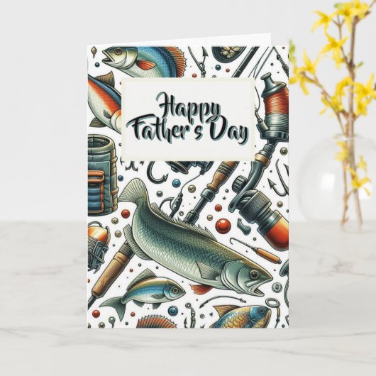 Vatertag Angelkarte Karte (Gelbe Blume)