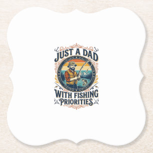 Vatertag Angeln Dad Shirt Nur Ein Dad Mit Fischere Untersetzer