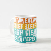 Vatertag-Angeln-Fischer Kaffeetasse (Vorderseite Links)