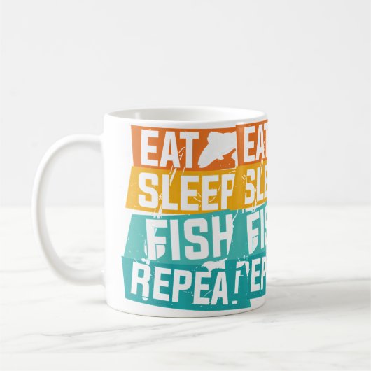 Vatertag-Angeln-Fischer Kaffeetasse (Links)