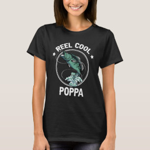 Vatertag Angelrolle Cooler Papa Dad-Scherz T-Shirt