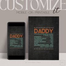 Vatertag % angepasste geklappte Grußkarte