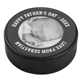 Vatertag Angewohnt Eins einer Art Personalisiert Eishockey Puck
