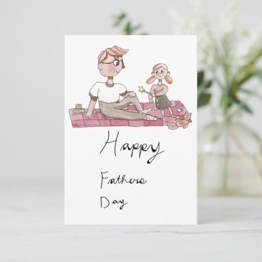 Vatertag Ankündigung (Stehend Vorderseite)