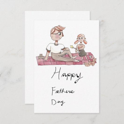 Vatertag Ankündigung (Vorne/Hinten)