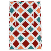 Vatertag Aquamarin und orange Mittlere Geschenktüte (Vorderseite)