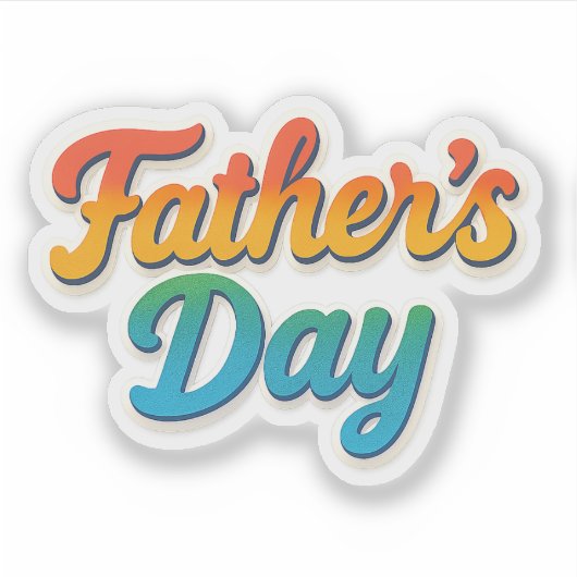 Vatertag Aufkleber (Vorderseite)