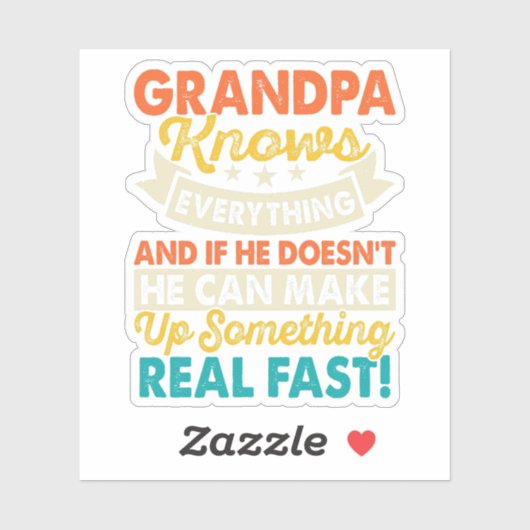 Vatertag Aufkleber (Blatt)