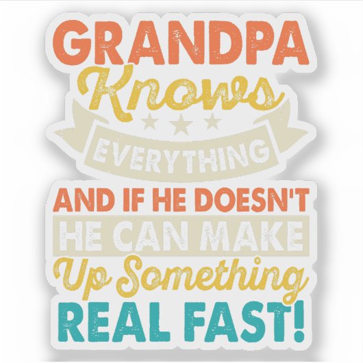 Vatertag Aufkleber (Vorderseite)