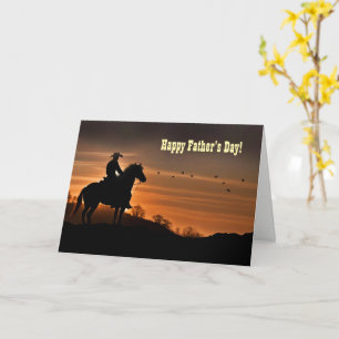 Vatertag aus der Ferne Country Western  Karte