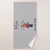 Vatertag Badetuch. "Ich Liebe meinen Vater". Badehandtuch (Badehandtuch)