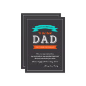 Vatertag-Bannerkarte Karte (Vorderseite/Rückseite Beispiel)