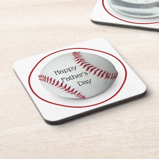 Vatertag Baseball Acrylic Untersetzer Set (Linke Seite)