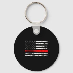 Vatertag Baseball bedruckte amerikanische Flagge 4 Schlüsselanhänger