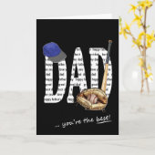 Vatertag Baseball Karte (Gelbe Blume)