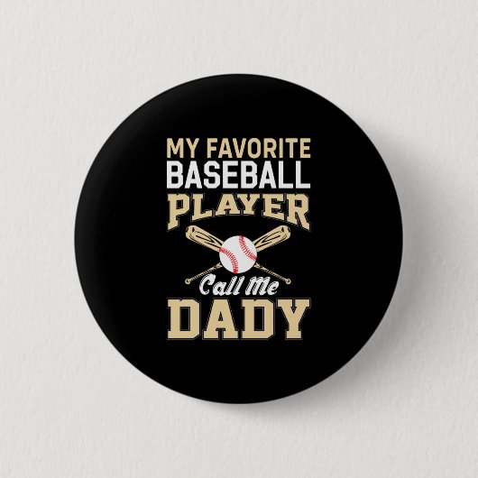 Vatertag Baseball-Spieler nennen mich Vater Button (Vorderseite)