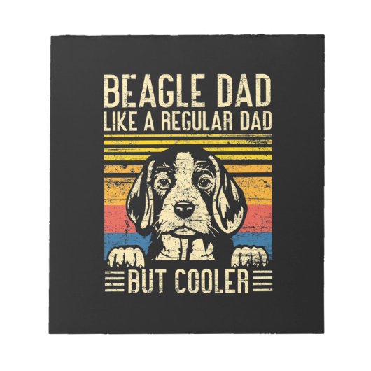 Vatertag | Beagle Dog Vater Notizblock (Vorderseite)