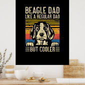 Vatertag | Beagle Dog Vater Poster (Küche)