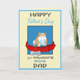 Vatertag Benutzerdefinierte Karte aus Ihrem Bulldo