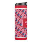 Vatertag BEST AMERIKAN VATER USA Custom Red Thermosbecher (Nach links gedreht)