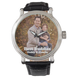 Vatertag Best Buddies Daddy and Child Foto Armbanduhr