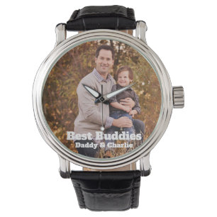Vatertag Best Buddies Daddy and Child Foto Armbanduhr