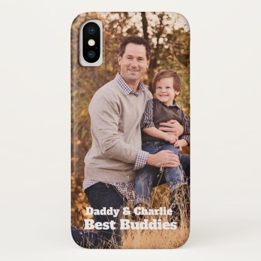 Vatertag Best Buddies Fotografie Case-Mate iPhone Hülle (Rückseite)