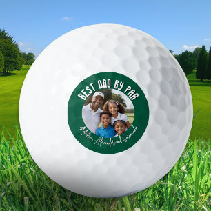 Vatertag Best Dad by Par Benutzerdefiniertes Foto  Golfball