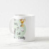 Vatertag Best Daddy Golf Caddy Custom Foto Kaffeetasse (Vorderseite Links)