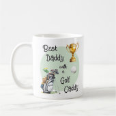 Vatertag Best Daddy Golf Caddy Custom Foto Kaffeetasse (Links)