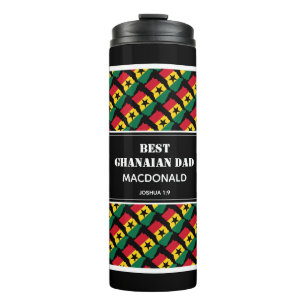 Vatertag BEST GHANAIAN VATER Ghana Custom Thermosbecher