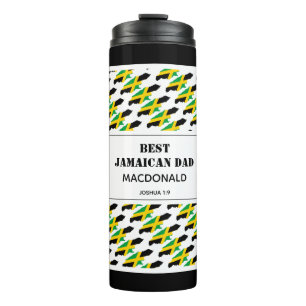 Vatertag BEST JAMAICAN VATER Map Custom Jamaica Thermosbecher