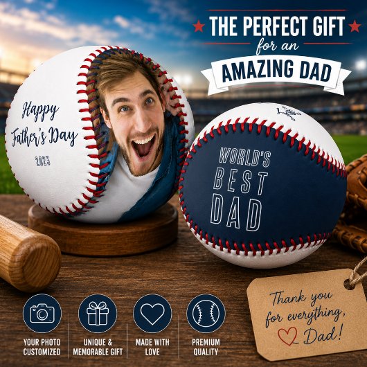 Vatertag Best Vater Foto Baseball
