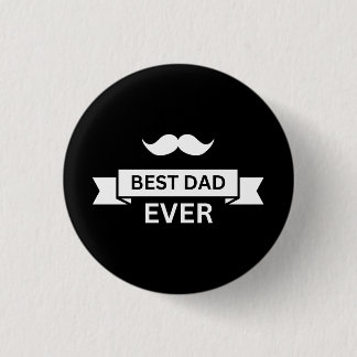 Vatertag BEST VATER JE Typo mit Mustache Button
