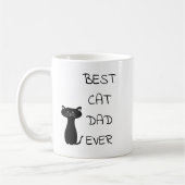 Vatertag Beste Katze Vater je Geschenk Kaffeetasse (Links)