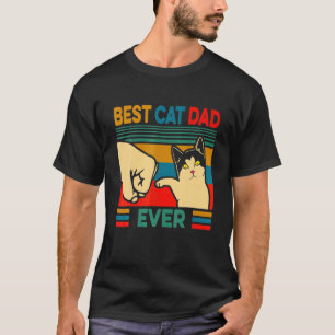 Vatertag Beste Katze Vintager Vater je Männer Bump T-Shirt