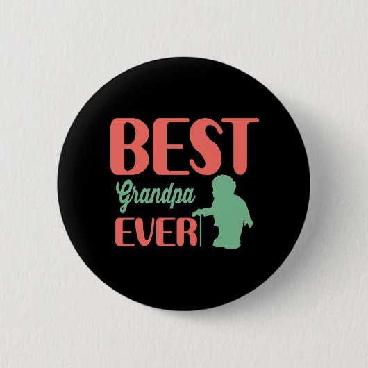 Vatertag Beste Opa je Button (Vorderseite)
