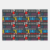 Vatertag Beste Vater-Redewendungen Geschenkpapier Set (Vorderseite)