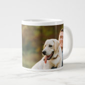 Vatertag Bester Hund Vater je Foto Jumbo-Tasse (Vorderseite Rechts)