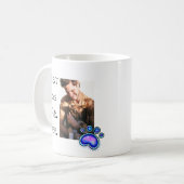 Vatertag Bester Hund Vater je Foto Paw Kaffeetasse (Vorderseite Links)