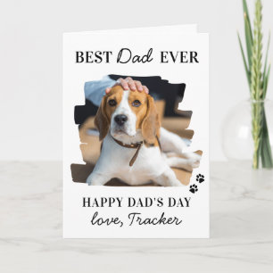 Vatertag Bester Hund Vater Personalisiertes Foto Karte
