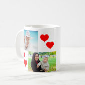 Vatertag Bester Husband-Vater je zwei Fotos Kaffeetasse (Vorderseite Links)
