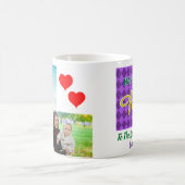 Vatertag Bester Husband-Vater je zwei Fotos Kaffeetasse (Mittel)