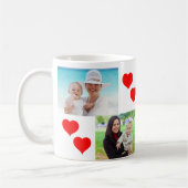 Vatertag Bester Husband-Vater je zwei Fotos Kaffeetasse (Links)